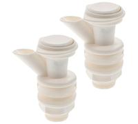 FOYTOKI Water Cooler Tap Replacement 2Pcs with Button Operation for Beverage Dispenser Jug Plastic Spigot, Suitable for Office and Home
