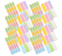 FOYTOKI Waterproof Handwritten Label Stickers Set, 20 Large Sheets 120pcs + 20 Small Sheets 320pcs, Colorful Adhesive Name and Classification Labels for Office and School Use