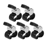 FOYTOKI Whistles Ring Design Thumbpress Metal, Mechanism and Plastic 5pcs Loud with Integrated Handheld Whistles Comfortable for Long Use Sports for Referees Football