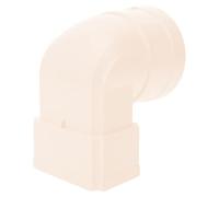 FOYTOKI White Plastic Downspout Connector for Rainwater Pipe Easy to Use Design and Improved Water Flow, Gutter Adapter Suitable for Building Drainage Systems