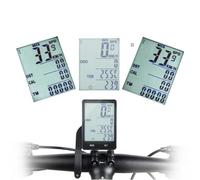 FOYTOKI Wireless Bike Speedometer Tachometer Comfortable to Use with Back Light, Multifunction Lcd Display, Plastic Electronic Components for Cycling and Hiking