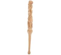 FOYTOKI Wood Earwax Removal Spoon with Smooth Surface and Sturdy Carved Craft Design, Round Wooden Ear Scoop for Safe and Convenient Ear Cleaning