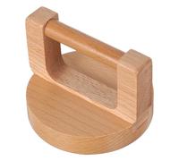 FOYTOKI Wooden Baren for Linocut Printmaking, Beech Rubbing Pad Board with Handle, Block Printing Press Tool for Art and Paper Crafts, Hand Printing Burnisher for Classroom Use