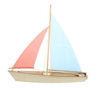FOYTOKI Wooden Boat Toy for Kids DIY Assembly Sailboat Model Kit with Easy Assembly and Creative Design, for Home Crafting and Developing Practical Ability Random Color