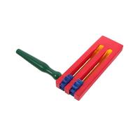 FOYTOKI Wooden Castanet with Long Handle for Boys and Girls, Double-layer Music Instrument Castanet Educational Percussion Toy for Children’s Music Learning and Party Entertainment