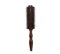 FOYTOKI Wooden Handle Hair Curling Comb for Women 1 Piece Large Styling Brush for Creating Waves and Smooth Curls Hair Care Tool