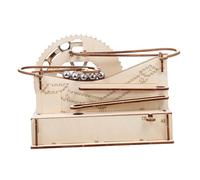 FOYTOKI Wooden Marble Run Puzzle Educational Mechanical DIY Bead Track for Creative Stem Learning gift for for for for for for Natural Construction