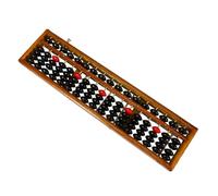 FOYTOKI Wooden Traditional Chinese Abacus Retro Counting Beads Learning Tool for Adults Lightweight Educational Math Calculator for School and Office Use