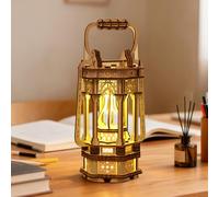 Foyucool 3D Wooden Puzzle for Adults, Elegant Retro Lantern, DIY Adult Model Building Kit, Romantic Home Decor, Unique & Challenging Christmas/Birthday Gift for Adults