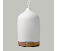Foyucool Ceramic Diffuser, 250ML Essential Oil Diffuser, Cool Mist Electric Diffuser, 7 Light Colors and 2 Spary Modes, Timing 1/3/5H and Waterless Auto-Off, Ideal for Home, Office and Yoga, White