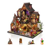 Foyucool DIY Miniature Dollhouse Kits, Miniature House Kit, Doll House Kits for Adults to Building, Unique Gift for Birthday Father's Day, Magic House