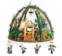 Foyucool DIY Miniature House Kit for Adults, Flower House | Tiny House Craft Kit with LED Lights, Cozy Home Decor, Unique Gift for Christmas, Birthdays, Mother's & Valentine's Day