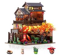 Foyucool DIY Miniature House Kit for Adults, Sushi Haven | Tiny House Craft Kit with LED Lights, Cozy Home Decor, Unique Gift for Christmas, Birthdays, Mother's & Valentine's Day