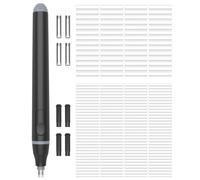 Foyucool Electric Eraser, 220pcs Refills, 2 Sizes, 2.3/5mm, Battery Operated, Automatic Portable Pencil Eraser, Electric Rubber for Drafting, Sketching, Office, Painting, Black