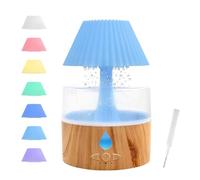 Foyucool Rain Cloud Humidifier, 3 in 1 Ambient Humidifier/Essential Oil Diffuser/7 Color Night Light, Simulate Rain Drops Drops for Sleeping, Relaxing, Umbrella
