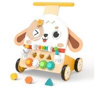 Fozcmisw Montessori Wooden Dog Walker 6 in 1, Walker 12m+