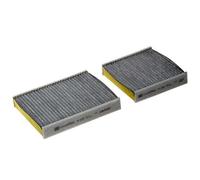 MANN-FILTER FP 21 000-2 Cabin Air Filter - FreciousPlus Biofunctional Pollen Filter - (set of 2) for Cars + Transporters