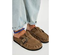 FP Collection After Riding Mules by Free People in Olive Suede, Size: US 11 - female