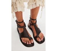 FP Collection All Aboard Asymmetric Sandals by Free People in Espresso, Size: US 8.5 - female