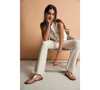 FP Collection Barcelona Slip-On Sandals by Free People in Gold Metallic, Size: US 7.5 - female