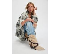 FP Collection Bronte Belt Wrap Boots by Free People in Taupe Suede, Size: US 8.5 - female