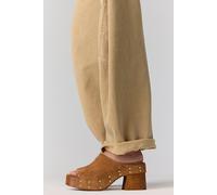 FP Collection Bryson Clogs by Free People in Cognac Suede, Size: US 9 - female