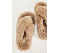 FP Collection Counting Sheep Slippers by Free People in Taupe, Size: US 6 - female