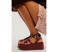 FP Collection Hazel Flatform Sandals by Free People in Coconut Shell, Size: US 7.5 - female