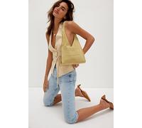FP Collection Knox Studded Suede Shoulder Bag by Free People in Butter - female