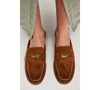 FP Collection Lucky Penny Loafer Mules by Free People in Cognac, Size: US 6 - female