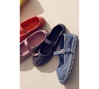 FP Collection Oasis Mary Jane Espadrilles by Free People in Washed Nautical Blue, Size: US 8 - female