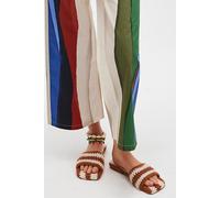 FP Collection Show Your Stripes Hand Knitted Sandals by Free People in Neutral Combo, Size: US 9.5 - female