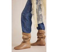 FP Collection Single Sole Slouch Boots by Free People in Mushroom, Size: US 8 - female