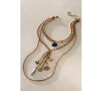 FP Collection Tate Layer Necklace by Free People in Gold Stars Charms & Lapis - female