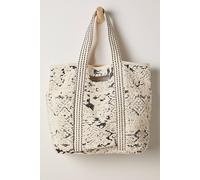 FP Collection Textured Caravan Tote Bag by Free People in Cream - female