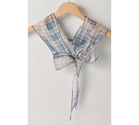 FP Collection Tilly Skinny Silk Convertible Scarf by Free People in Sunfaded Plaid - female