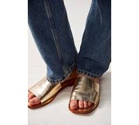FP Collection Verona Slide Sandals by Free People in Gold, Size: EU 37.5 - female
