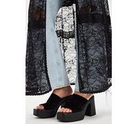 FP Collection Zoe Platforms by Free People in Black Tide Suede, Size: EU 39 - female
