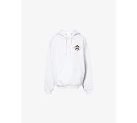 Fp Movement Womens Fp Movement x Barry's Final Call Brand-Embroidered Cotton-Blend Hoody Heather Grey M