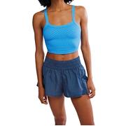 FP Movement Women's Get Your Flirt On Printed Shorts - Summit Frost/Midnight Navy - XL - Blue