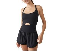 FP Movement Women's Righteous Runsie - Black - Size: XS