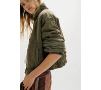 FP One Birdie Washed Jacket at Free People in Olive Green, Size: Large - female