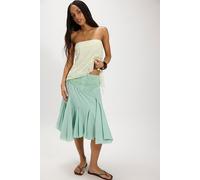 FP One Frida Godet Midi Skirt at Free People in Cameo Green, Size: Small - female
