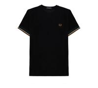 FP Twin Tipped Cuff T-Shirt - male - Fred Perry - T-Shirts - Black - L - Tops L
