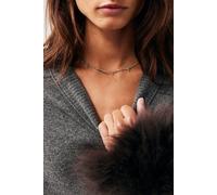 FP x Robindira Semiprecious Stone Charm Choker by Robindira Unsworth at Free People in Grey Moonstone/Turquoise - female