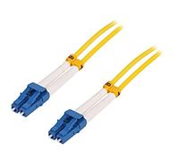 FP0LC50 fibre optic patch cable OS2 LC/UPC, 50m LSZH yellow on both sides LOG...