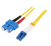 FP0LS03 Fibre Optic Patch Cable OS2 LC/UPCSC/UPC3 metre LSZH Yellow Ø Conduct...