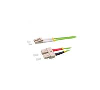 FP5LS07 fibre optic patch cable OM5 both sides, LC/UPC 7.5m LSZH green LOGILINK