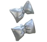 [Fpbiagoq] 1 Pair Shiny Pu Leather Bow Shoes Decoration Clip Sneaker Decoration Removable Shoelace Charm Buckle Faux Leather Bow Shoes Accessories for Women, Silver, L~XL A