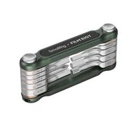 Fpbiagoq 10 in 1 Folding Tool with Screwdriver and Key Wrench Folding Key Multifunctional Portable